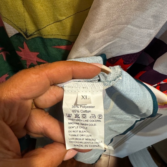 Adorable fun whimsical pattern, spaghetti strap size extra large dress. - Picture 3 of 4